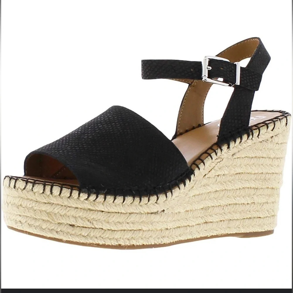 Size 9.5 Franco Sarto espadrille platform wedges size 9.5 in excellent condition